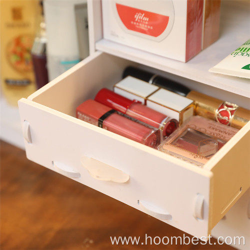 Organization Holder Shelf with drawer Transparent Desktop